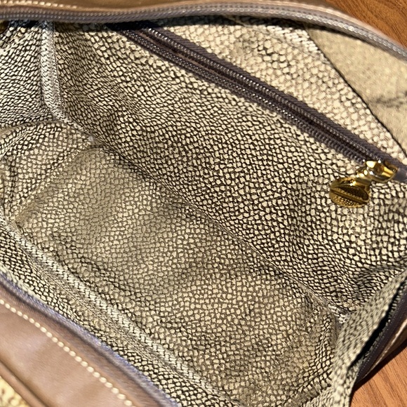 Borbonese Redwall Quail Pattern 2 Way Mini Shoulder Bag Handbag - Picture 11 of 16